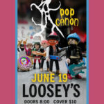 Show poster for Loosey's Downtown June 19 performance. Details on event page.